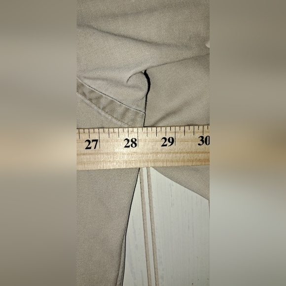 Men's RALPH LAUREN Blake 100% Cotton Khaki Button Up SHIRT Work Core Read - Picture 8 of 9